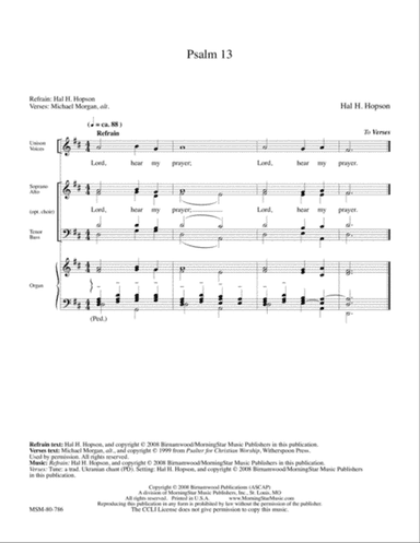 Psalm 13 (Downloadable)