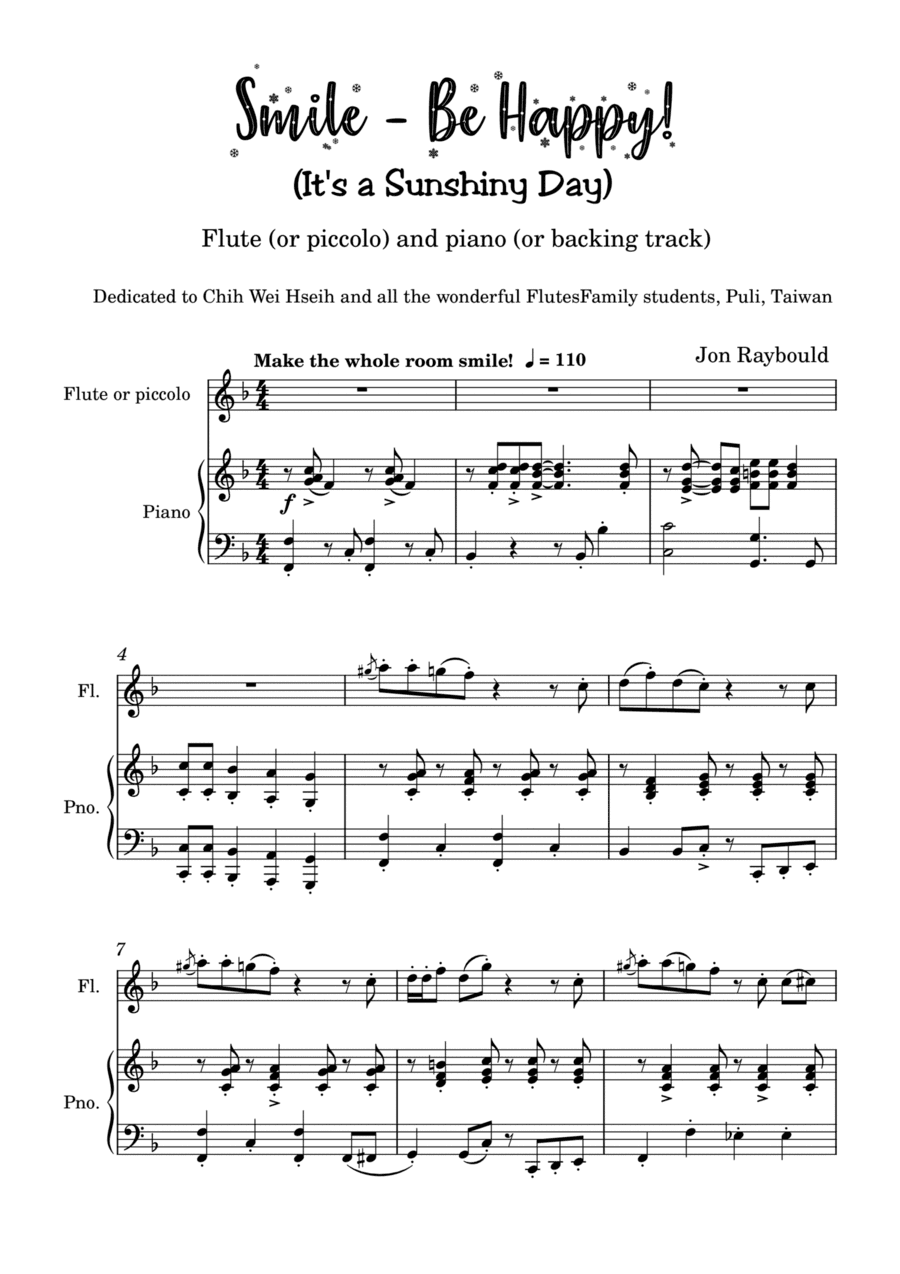 Smile, be Happy! (It's a Sunshiny Day!)