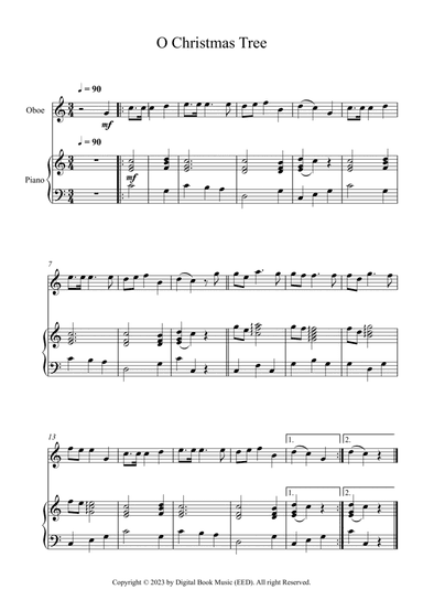 O Christmas Tree (Oboe + Piano)