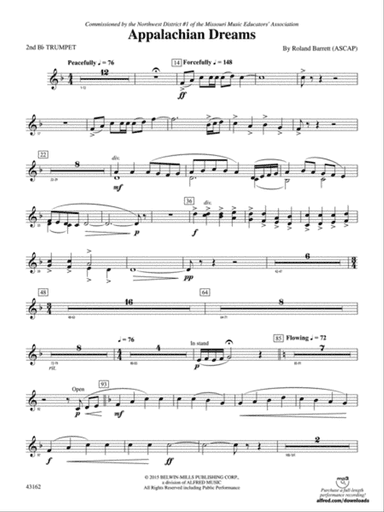 Appalachian Dreams: 2nd B-flat Trumpet