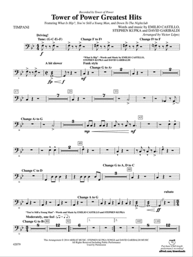 Tower of Power Greatest Hits: Timpani