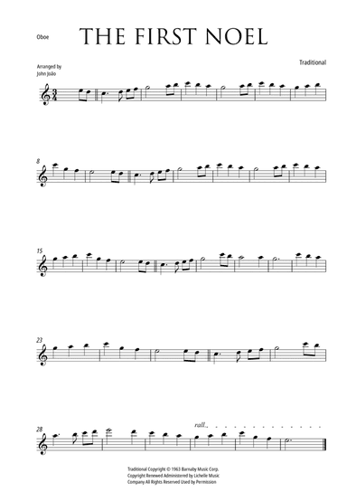 The First Noel (Oboe)