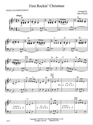 First Rockin' Christmas: Piano Accompaniment