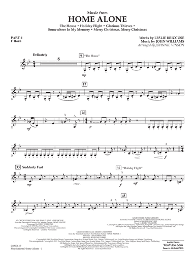 Music from Home Alone - Pt.4 - F Horn