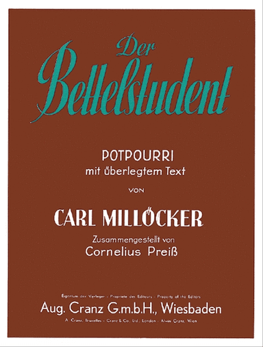 Milloecker C Bettelstudent - Potp