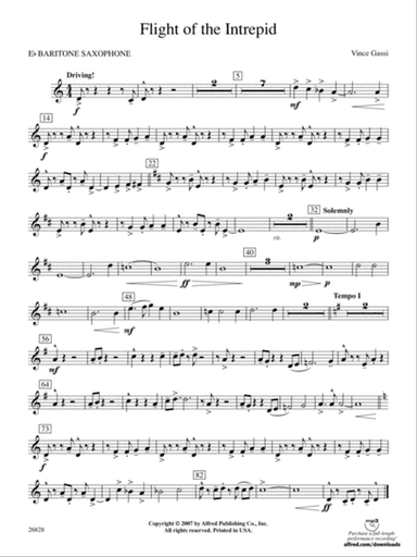 Flight of the Intrepid: E-flat Baritone Saxophone