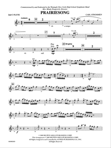 Prairiesong: 2nd Flute