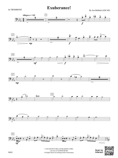 Exuberance!: 1st Trombone