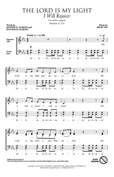 The Lord Is My Light (I Will Rejoice!)