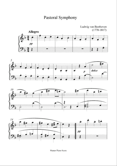 Beethoven - Theme from Pastoral Symphony