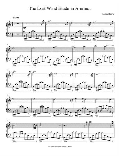The Lost Wind (Etude in A Minor)
