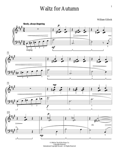 Waltz For Autumn