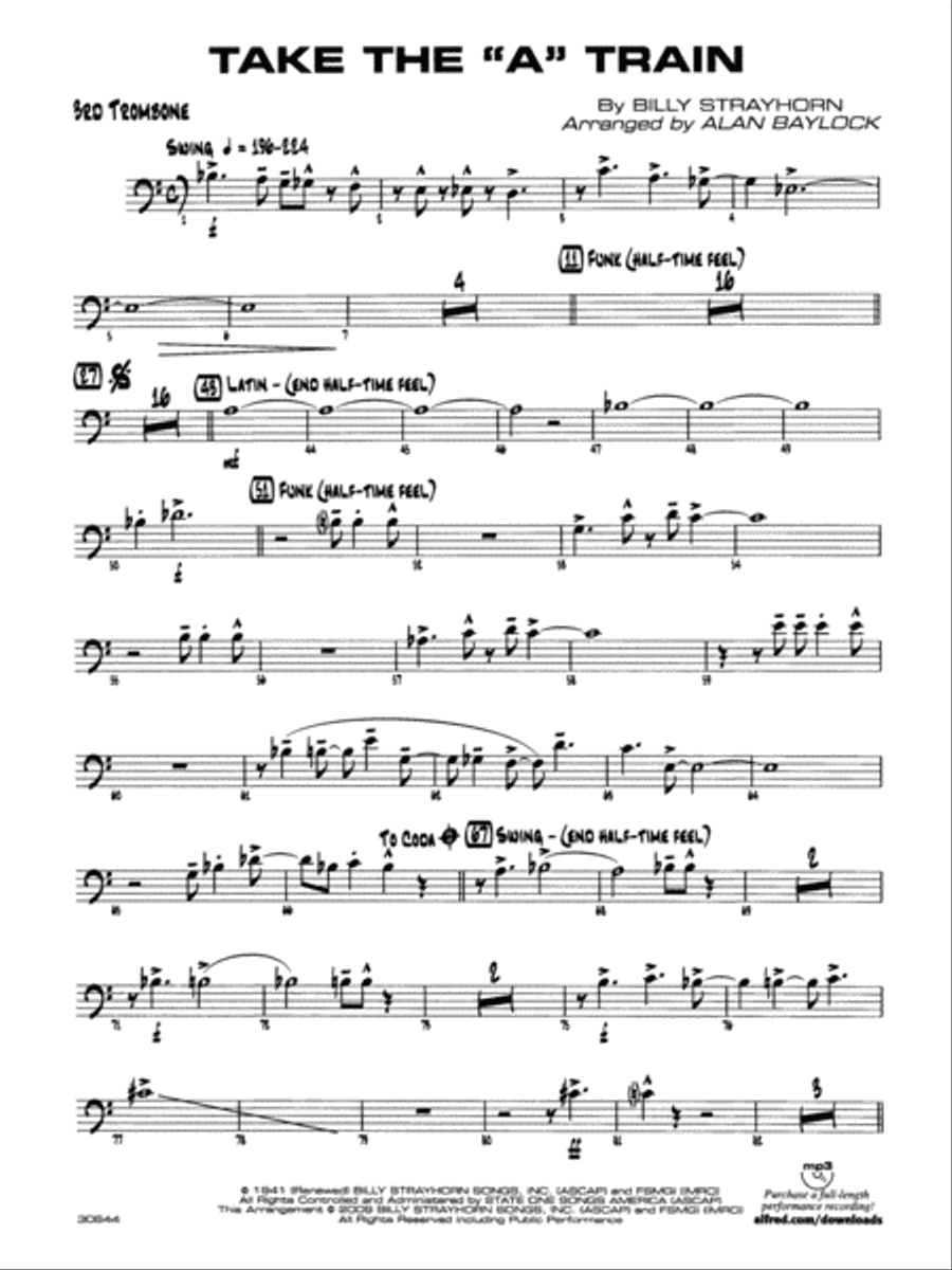 Take the "A" Train: 3rd Trombone