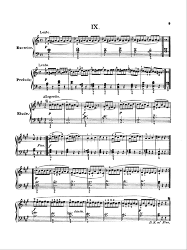 Bertini: Twenty-five Primary Etudes, Op. 166