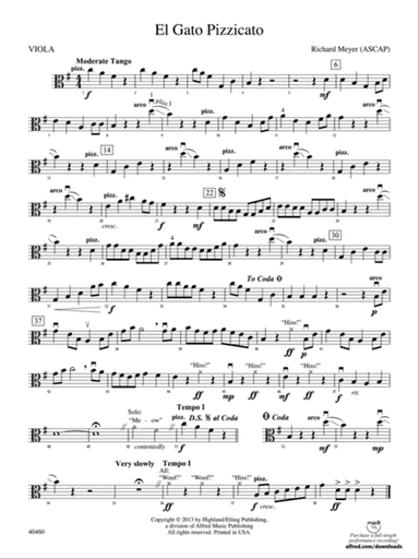 El Gato Pizzicato: Viola