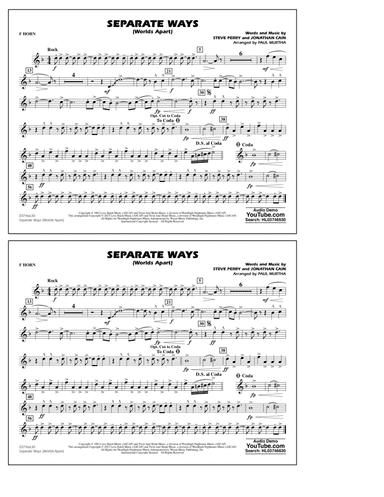Separate Ways (Worlds Apart) (arr. Paul Murtha) - F Horn