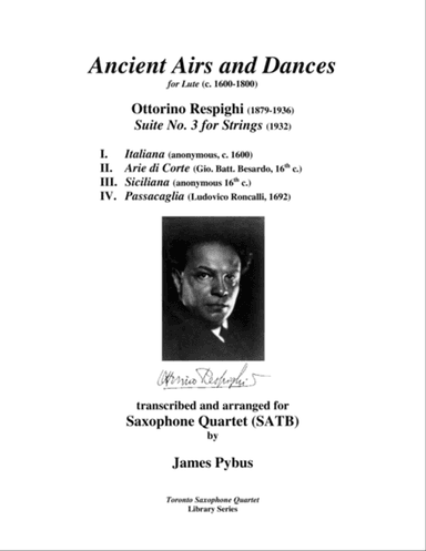 Ancient Airs and Dances Suite No. 3