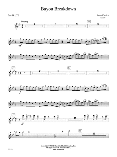Bayou Breakdown: 2nd Flute