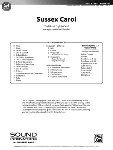 Sussex Carol: Score