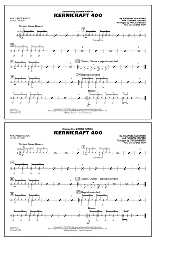 Kernkraft 400 (arr. Paul Lavender) - Aux Percussion