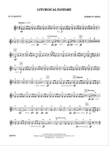 Liturgical Fanfare: 1st B-flat Clarinet