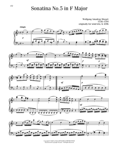 Sonatina No. 5 In F Major