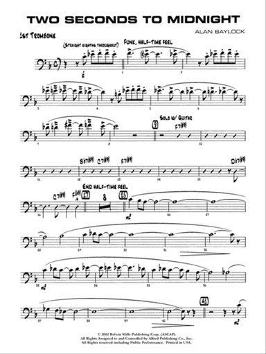 Two Seconds to Midnight: 1st Trombone
