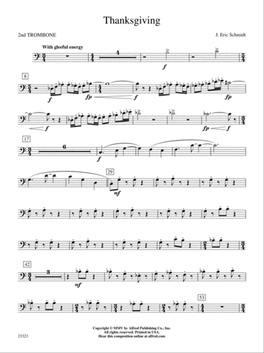 Thanksgiving: 2nd Trombone