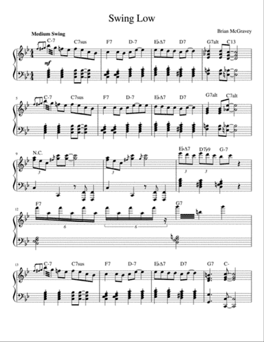 Swing Low (Jazz Piano)