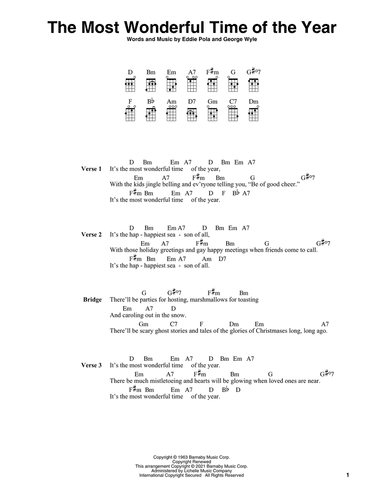 The Most Wonderful Time Of The Year (arr. Fred Sokolow)