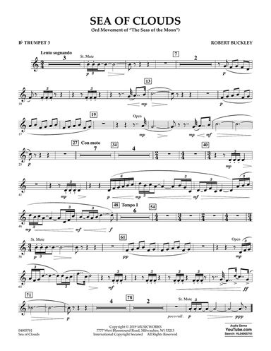 Sea of Clouds - Bb Trumpet 3