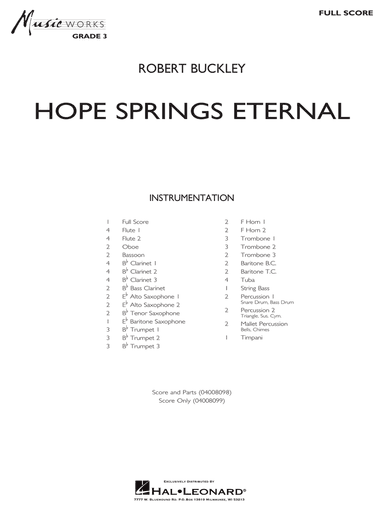 Hope Springs Eternal - Conductor Score (Full Score)