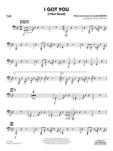 I Got You (I Feel Good) (arr. Paul Murtha) - Tuba
