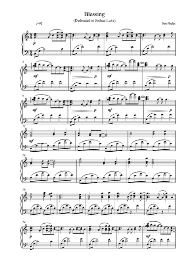 Blessing (Dedicated to Joshua Luke)