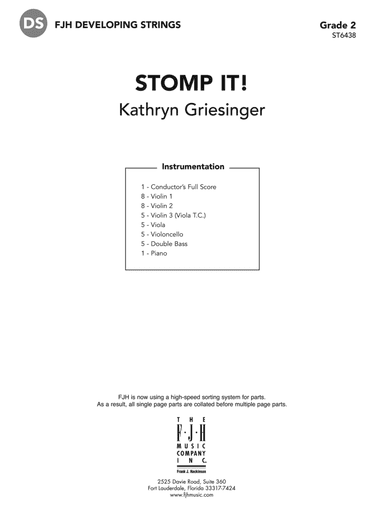 Stomp It!: Score
