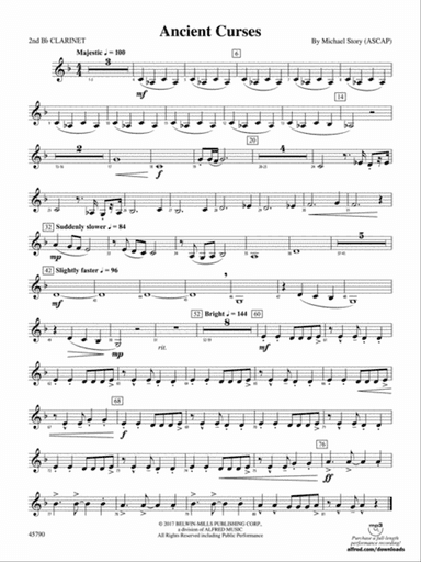 Ancient Curses: 2nd B-flat Clarinet