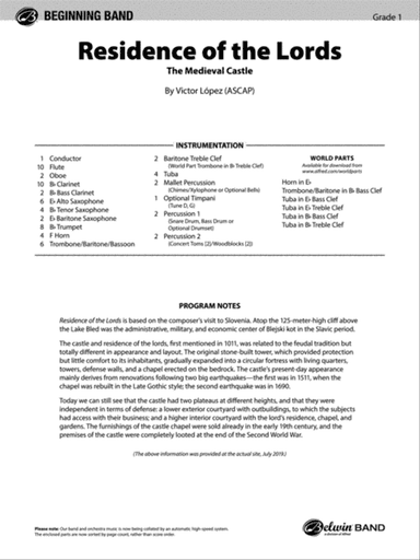 Residence of the Lords: Score