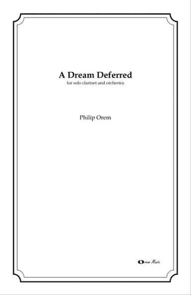 A Dream Deferred - score