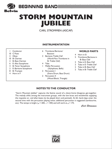 Storm Mountain Jubilee: Score