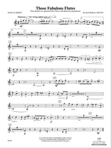Those Fabulous Flutes: 3rd B-flat Clarinet