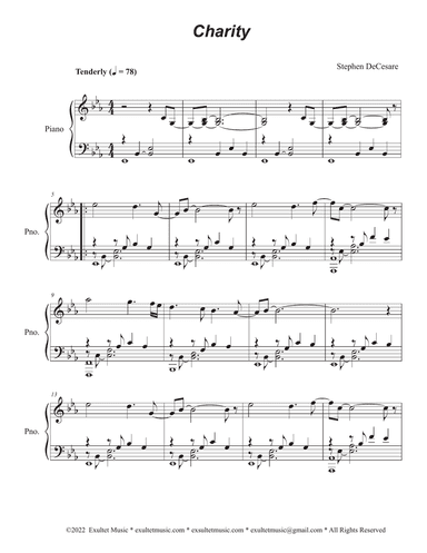 Charity (Piano solo)