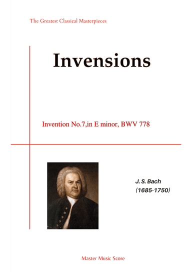 Bach-Invention No.7,in E minor, BWV 778.(Piano)