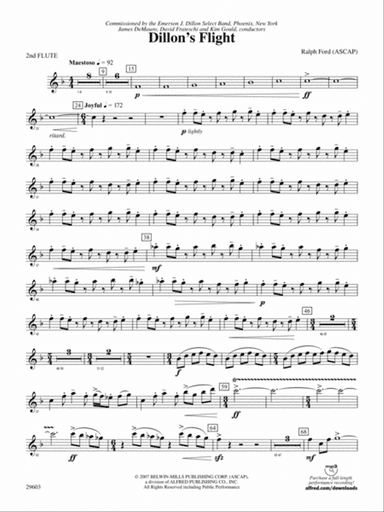 Dillon's Flight: 2nd Flute