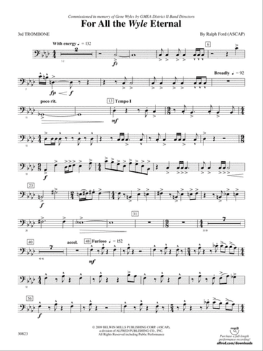 For All the Wyle Eternal: 3rd Trombone