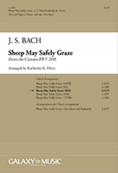Sheep May Safely Graze (Choral Score)