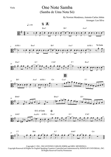 One Note Samba (samba De Uma Nota So)