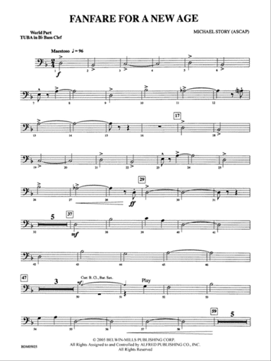 Fanfare for a New Age: (wp) B-flat Tuba B.C.