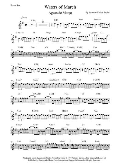 Águas De Março (waters Of March)