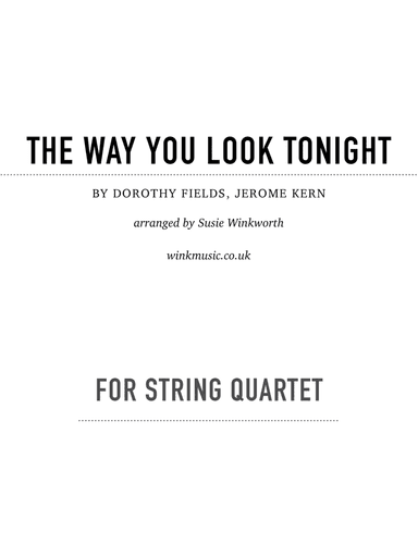 The Way You Look Tonight