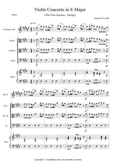 The Four Seasons Spring 1st Movement